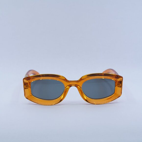 🕶️ New Gucci GG1719S 005 Sunglasses - Transparent Vivid Orange Frame - Picture 2 of 11